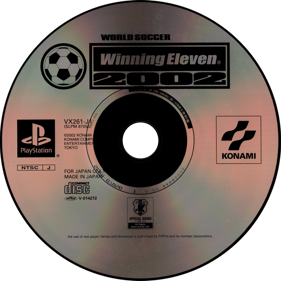 World Soccer: Winning Eleven 2002 - Disc (Japan) - 1440x1440