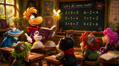 Rayman Junior: Level 3 - Fanart - Background (World) - 1920x1080