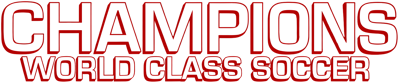Champions: World Class Soccer - Clear Logo (North America) - 3840x799