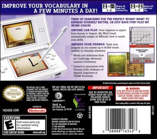 My Word Coach: Improve Your Vocabulary - Box - Back (North America) - 768x680