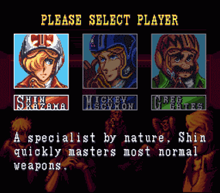 U.N. Squadron - Screenshot - Game Select (Europe) - 256x224