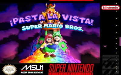 PASTA LA VISTA SUPER MARIO BROS. - Fanart - Box - Front (World) - 1164x720