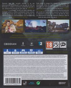 The Outer Worlds - Box - Back (Europe) - 645x800
