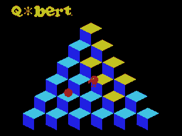 Q*bert - Screenshot - Game Title (Japan) - 256x192