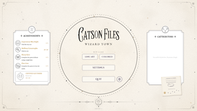 Catson Files: Wizard Town - Screenshot - Game Title (World) - 2559x1439