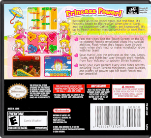 Super Princess Peach - Box - Back - Reconstructed (North America) - 774x708