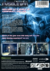 Deus Ex: Invisible War - Box - Back (Europe) - 1527x2155