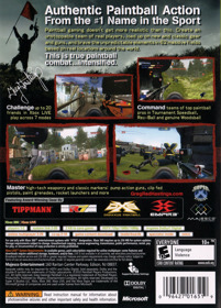 Greg Hastings Paintball 2 - Box - Back (North America) - 1529x2128