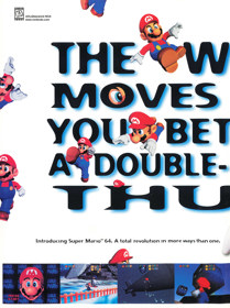 Super Mario 64 - Advertisement Flyer - Front (United States) - 1644x2200