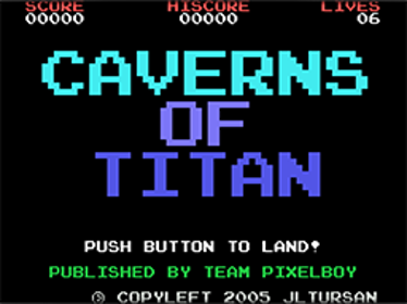 Caverns of Titan - Screenshot - Game Title (World) - 256x192