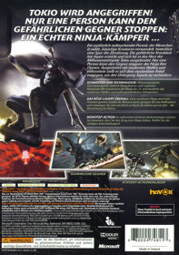 Ninja Blade - Box - Back (Germany) - 600x852