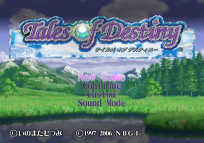 Tales of Destiny - Screenshot - Game Title (Japan) - 640x448