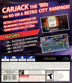 Retro City Rampage DX - Box - Back (North America) - 928x1080