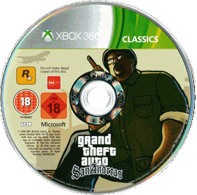 Grand Theft Auto: San Andreas - Disc (Germany) - 2878x2856