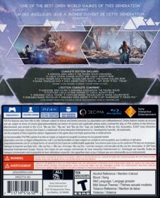 Horizon Zero Dawn: Complete Edition - Box - Back (Canada) - 649x800