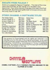 Escape From Pulsar 7 - Box - Back (World) - 600x837