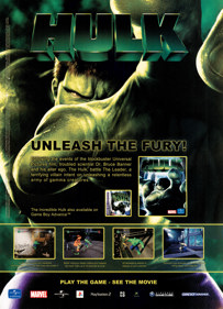 Hulk - Advertisement Flyer - Front (United Kingdom) - 1591x2200