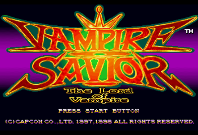 Vampire Savior: The Lord of Vampire - Screenshot - Game Title (Japan) - 352x240