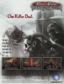 Prince of Persia: Warrior Within - Advertisement Flyer - Front (United States) - 1669x2200