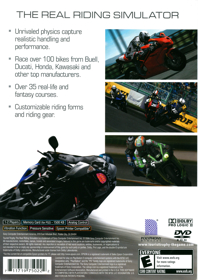 Tourist Trophy: The Real Riding Simulator - Box - Back (North America) - 3030x4282