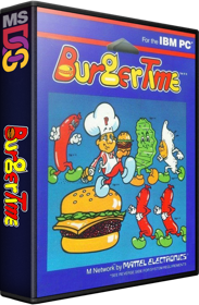 BurgerTime - Box - 3D (World) - 582x889