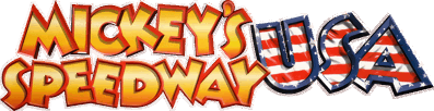Mickey's Speedway USA - Clear Logo (World) - 2400x616