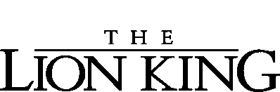 Disney's The Lion King - Clear Logo (World) - 2323x764