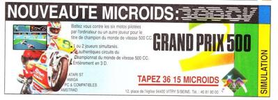 Grand Prix 500 2 - Advertisement Flyer - Front (France) - 820x296