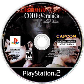 Resident Evil: Code: Veronica X - Disc (North America) - 1280x1280