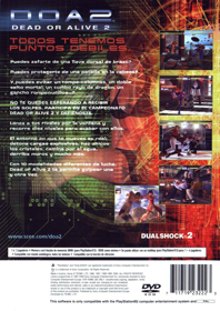 Dead or Alive 2 - Box - Back (Spain) - 1528x2161