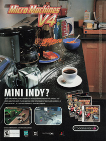 Micro Machines V4 - Advertisement Flyer - Front (United States) - 1655x2200