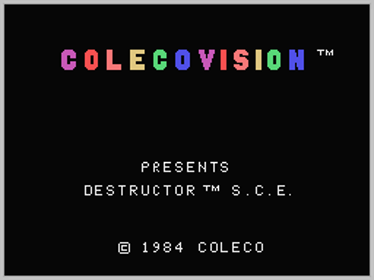 Destructor SCE - Screenshot - Game Title (World) - 256x192