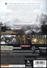 The Elder Scrolls V: Skyrim - Box - Back (Germany) - 600x862