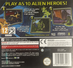 Ben 10: Alien Force: Vilgax Attacks - Box - Back (Europe) - 1250x1150