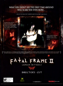 Fatal Frame II: Crimson Butterfly: Director's Cut - Advertisement Flyer - Front (United States) - 1609x2200