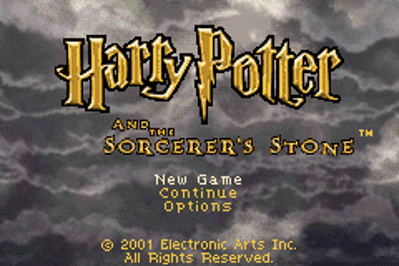 Harry Potter and the Sorcerer's Stone - Screenshot - Game Title (North America) - 240x160