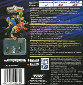 Power Rangers: Ninja Storm - Box - Back (Europe) - 640x651