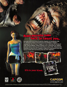 Resident Evil 3: Nemesis - Advertisement Flyer - Front (United States) - 1695x2200