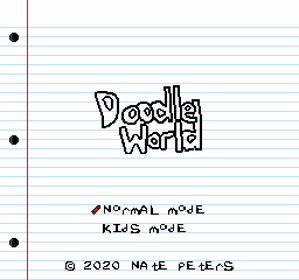 Doodle World - Screenshot - Game Title (World) - 256x240