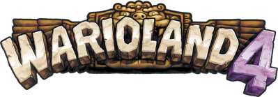 Wario Land 4 - Clear Logo (World) - 4662x1626