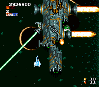 Space Megaforce - Screenshot - Gameplay (World) - 256x224