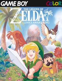 The Legend of Zelda: Link's Awakening DX - Fanart - Box - Front (North America) - 500x646