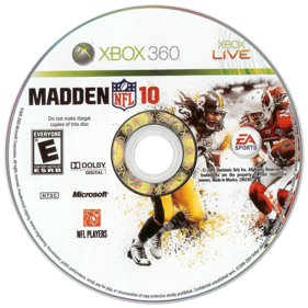 Madden NFL 10 - Disc (North America) - 900x900