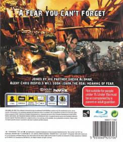 Resident Evil 5 - Box - Back (Australia) - 611x703