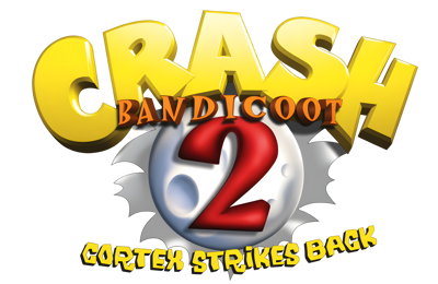 Crash Bandicoot 2: Cortex Strikes Back - Clear Logo (Europe) - 4000x2600