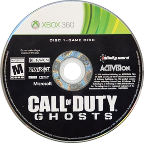 Call of Duty: Ghosts - Disc (North America) - 1054x1045