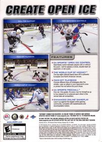 NHL 2005 - Box - Back (North America) - 574x800