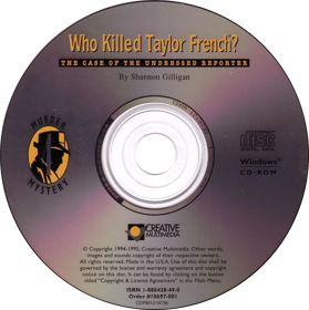Who Killed Taylor French?: The Case of the Undressed Reporter - Disc (The Netherlands) - 768x771