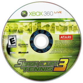 Smash Court Tennis 3 - Disc (North America) - 900x900