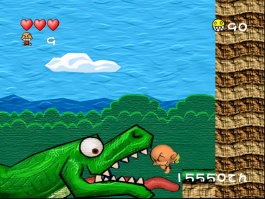 Hudson Selection Vol. 3: PC Genjin: Pithecanthropus Computerurus - Screenshot - Gameplay (Japan) - 640x480